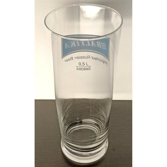 Baltika Imported Russian Beer Glass Pint Glass 0,5L 16oz EUC - Picture 6 of 7